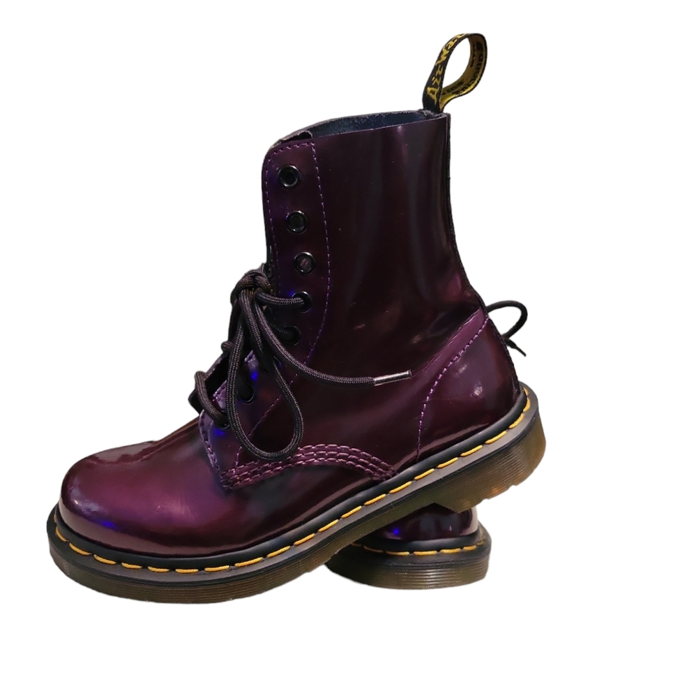 Dr Marten's Pascal Air Wair Boots Burgundy Women's Size 5 US
